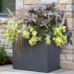IDEALIST Lite Contemporary Light Concrete Trough Planter