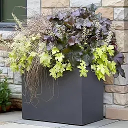 IDEALIST Lite Contemporary Light Concrete Trough Planter