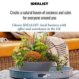 IDEALIST Lite Dish Style Smooth Bowl Outdoor Planter