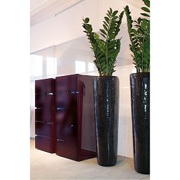 Conical Round Tall Polystone Outdoor Planter