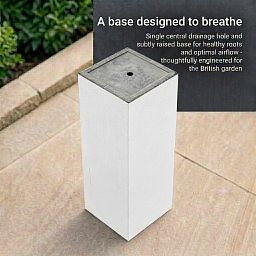 IDEALIST Lite Tall Square Contemporary Light Concrete Planter
