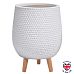 IDEALIST Lite Honeycomb Style Egg Planter on Legs, Round Pot Plant Stand Indoor