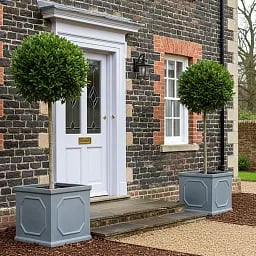 IDEALIST Lite Faux Lead Chelsea Box Square Light Concrete Planter