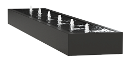 Aluminium Trough Fountain Watertable