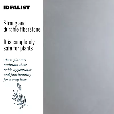 IDEALIST Lite Contemporary Light Concrete Egg Planter