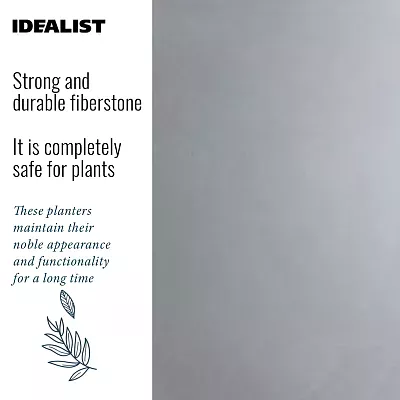 IDEALIST Lite Contemporary Light Concrete Egg Planter