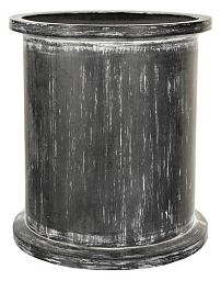 Grosvenor Fiberglass Round Tall Antique FL Planter Pot In/Out
