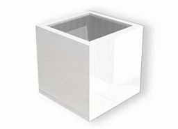 Glossy Outdoor Fiberglass Square Planter