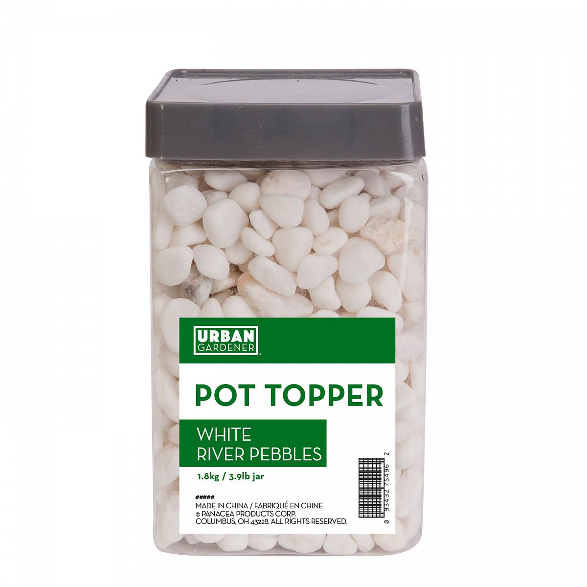Plant Pot Toppers Stones White River Pebbles