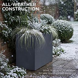 IDEALIST Lite Contemporary Light Concrete Trough Planter