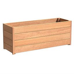 Hardwood Sevilla Trough Wood Outdoor Planter
