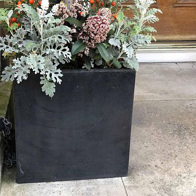 IDEALIST Lite Square Box Contemporary Light Concrete Planter