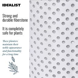 IDEALIST Lite Dotted Style Planter on Legs, Round Plant Pot Indoor