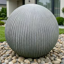 IDEALIST Lite Vertical Ribbed Outdoor Garden Decorative Ball