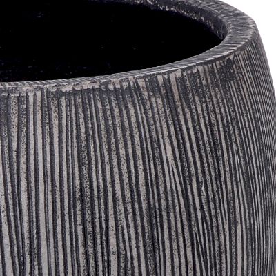 Composits Twist Pot Round Planter IN\OUT