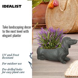 IDEALIST Lite Dog Oval Plant Pot Outdoor