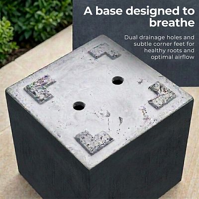 IDEALIST Lite Square Box Contemporary Light Concrete Planter