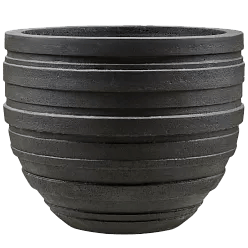Polystone Ribbed Planter | Indoor and Outdoor Plant Pot