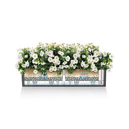 LECHUZA BALCONERA Cottage Trough Poly Resin Self-watering Planter