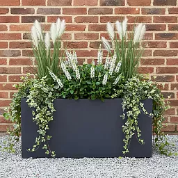 IDEALIST Lite Contemporary Light Concrete High Trough Planter