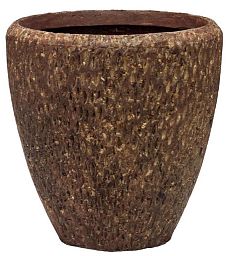 Polystone Rock Couple Round Indoor Planter