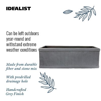 IDEALIST Lite Vertical Ribbed Vintage Style Window Box