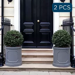 IDEALIST Chelsea Light Concrete Cylinder Garden Planter