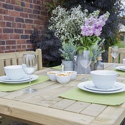 Outdoor Wooden Rosedene Table by Forest Garden