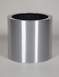 President Topper Round Aluminium brushed Indoor Planter