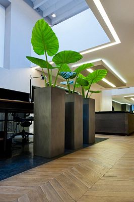 Tall Fiberstone Square Planter by Idealist Premium BOUVY