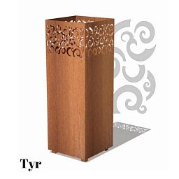 Tyr Fire Column Corteen Steel Garden Burner