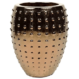 Ceramic Round Tall Bump Glossy Planter Pot In/Out