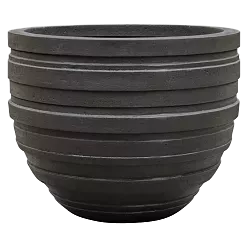 Polystone Ribbed Planter | Indoor and Outdoor Plant Pot