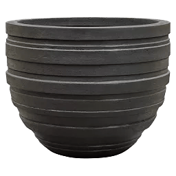 Polystone Ribbed Planter | Indoor and Outdoor Plant Pot