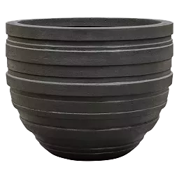 Polystone Ribbed Planter | Indoor and Outdoor Plant Pot