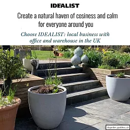 IDEALIST Lite Contemporary Light Concrete Egg Planter