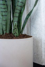Fibrestone Matt Puk Round Planter by Idealist Premium