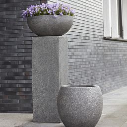Composits Sebas Concrete Bowl Planter Pot IN\OUT