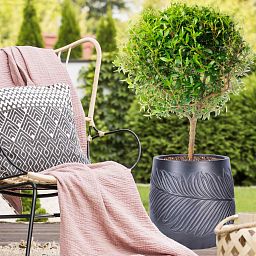 IDEALIST Lite Leaf Embossed Egg Planter