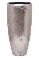 Opus Raw Polystone Tall Planter + Liner | Round Indoor Plant Pot