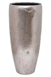 Opus Raw Polystone Tall Planter + Liner | Round Indoor Plant Pot