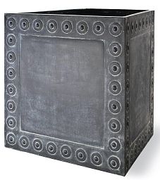 Cromwell Fiberglass Cube Antique FL Planter Pot In/Out