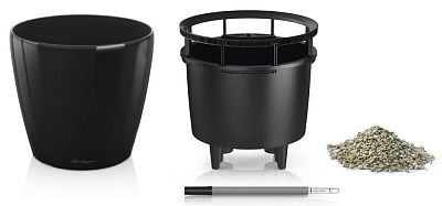 LECHUZA CLASSICO LS Round Poly Resin Self-watering Planter