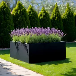 PURE Low Cube Outdoor Fiberglass Planter