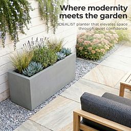 IDEALIST Lite Contemporary Light Concrete High Trough Planter