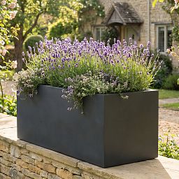IDEALIST Lite Contemporary Light Concrete Trough Planter