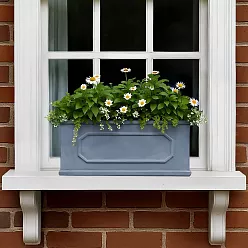 IDEALIST Lite Faux Lead Chelsea Light Concrete Through Planter