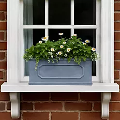 IDEALIST Lite Faux Lead Chelsea Light Concrete Through Planter