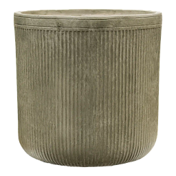 Vertical Rib Fibreclay Cylinder Planter | Indoor and Outdoor Plant Pot