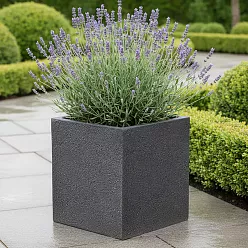 IDEALIST Lite Textured Concrete Effect Square Outdoor Planter